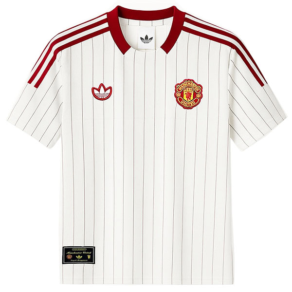 Manchester united maillot blanc adulte icons pour homme tenue 2025-2026